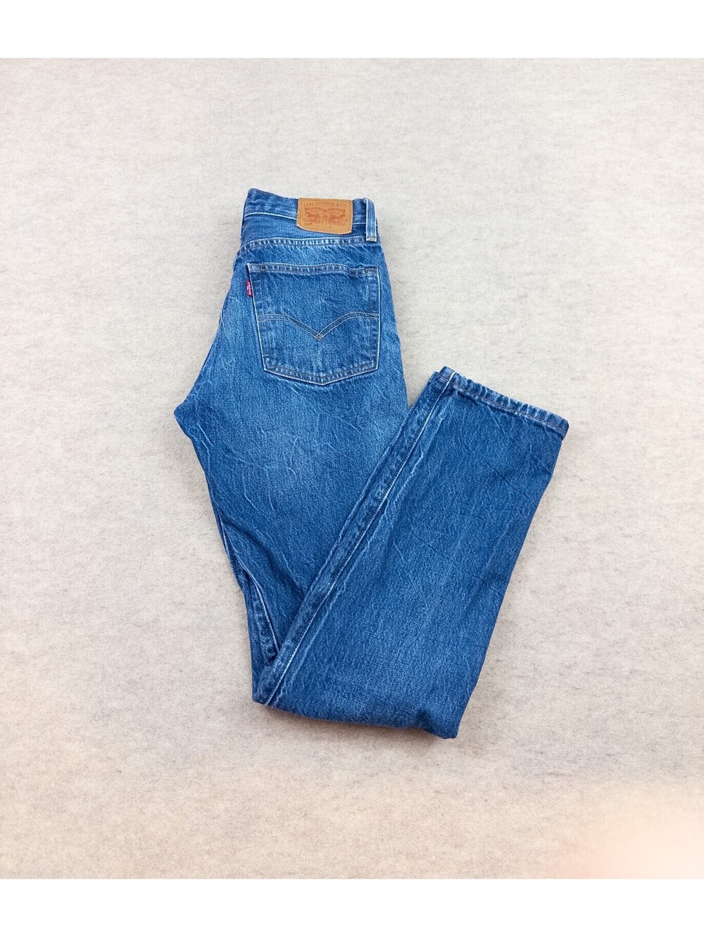 Levi's Premium 501 Original Fit Jeans White Oak Cone Denim Button Fly W25 L32